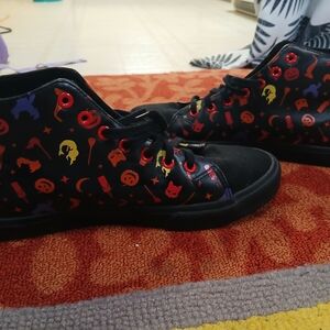 Festive Black Halloween Sneakers